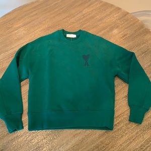 AMI Paris Green Sweatshirt. Size S. Worn once, like new.